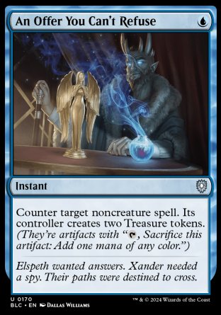 (170) Magic The Gathering Commander: Bloomburrow Single: An Offer You Can't Refuse Holo Uncommon