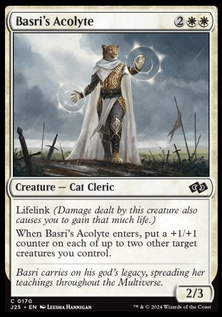 (170) Magic The Gathering Foundations Jumpstart Single: Basri's Acolyte  Common