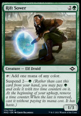(170) Magic The Gathering Modern Horizons 2 Single: Rift Sower Holo Common