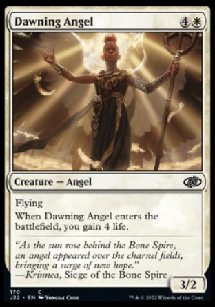 (170) Magic The Gathering Jumpstart 2022 Single: Dawning Angel  Common