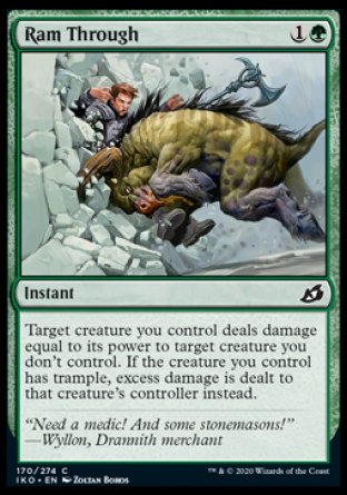 (170/274) Magic The Gathering Ikoria: Lair of Behemoths Single: Ram Through  Common