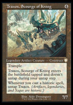 (170) Magic The Gathering Commander: The Brothers' War Single: Traxos, Scourge of Kroog  Rare