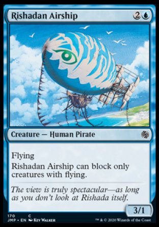 (170) Magic The Gathering Jumpstart Single: Rishadan Airship  Common