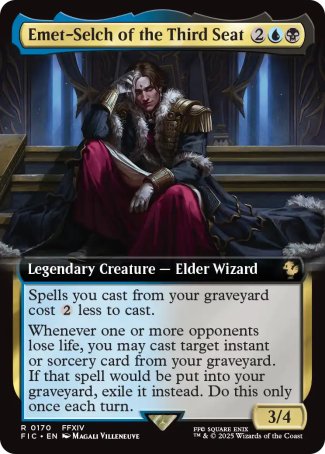 (170) Magic The Gathering Commander: Magic: The Gathering - FINAL FANTASY: Extras Single: Emet-Selch of the Third Seat  Rare