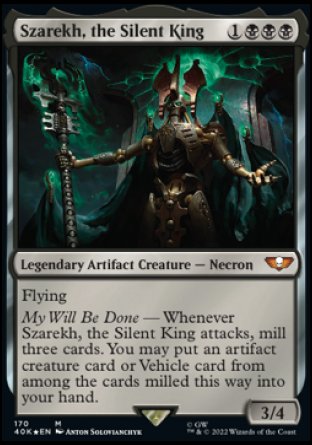(170) Magic The Gathering Universes Beyond: Warhammer 40000 Single: Szarekh, the Silent King (V.2) Holo Mythic
