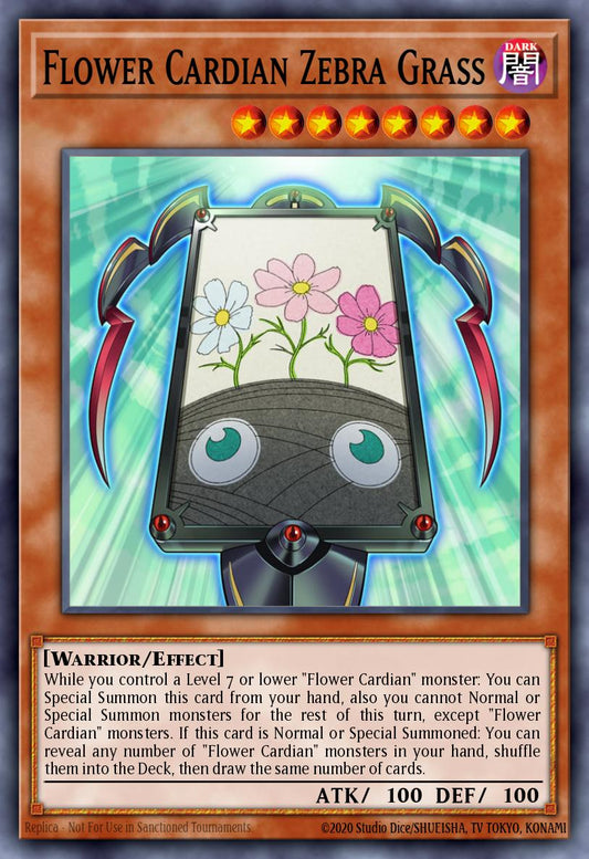 (128) YuGiOh TCG DLCS: Dragons of Legend: The Complete Series Single: Flower Cardian Zebra Grass  Common