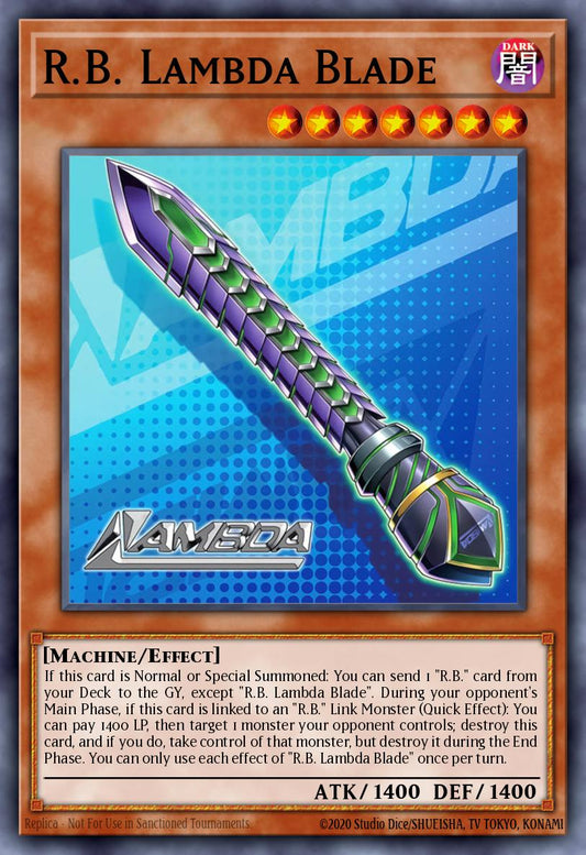 (091) YuGiOh TCG DOOD: Doom of Dimensions Single: R.B. Lambda Blade  Common