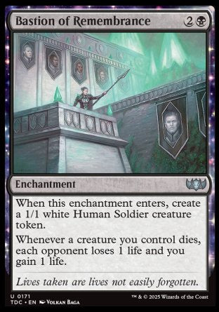 (171) Magic The Gathering Commander: Tarkir: Dragonstorm Single: Bastion of Remembrance  Uncommon