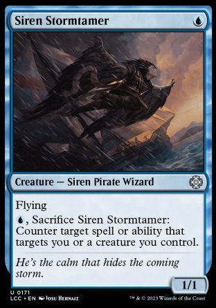 (171) Magic The Gathering Commander: The Lost Caverns of Ixalan Single: Siren Stormtamer  Uncommon