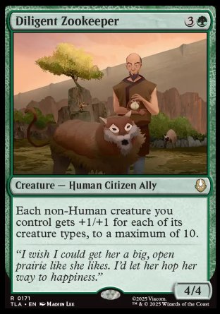 (171) Magic The Gathering Magic: The Gathering | Avatar: The Last Airbender: Promos Single: Diligent Zookeeper Holo Rare