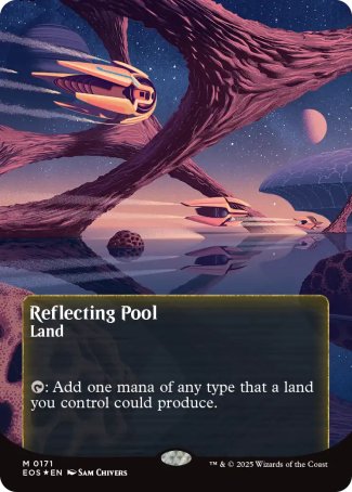 (171) Magic The Gathering Stellar Sights Single: Reflecting Pool (V.4)  Mythic