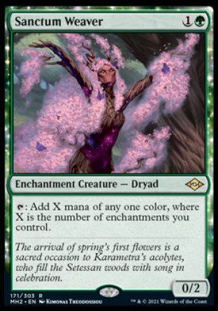 (171) Magic The Gathering Modern Horizons 2 Single: Sanctum Weaver  Rare