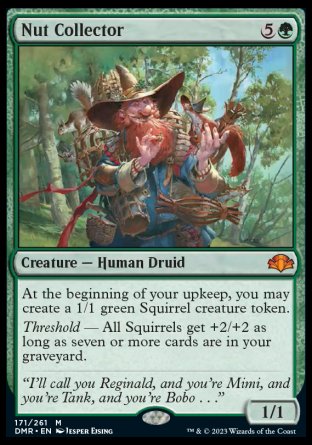 (171) Magic The Gathering Dominaria Remastered Single: Nut Collector Holo Mythic