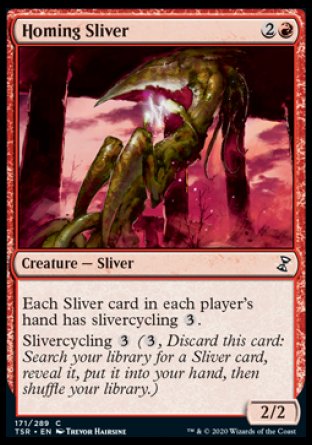 (171/289) Magic The Gathering Time Spiral Remastered Single: Homing Sliver Holo Common