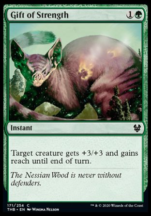 (171/254) Magic The Gathering Theros Beyond Death Single: Gift of Strength  Common