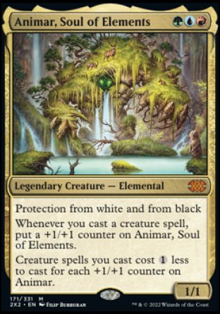 (171) Magic The Gathering Double Masters 2022 Single: Animar, Soul of Elements  Mythic