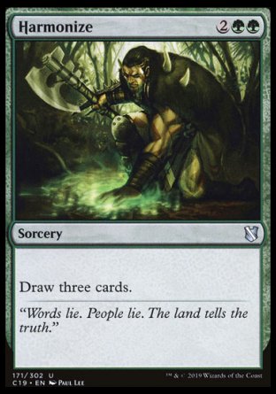 (171) Magic The Gathering Commander 2019 Single: Harmonize  Uncommon