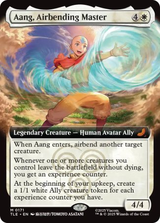 (171) Magic The Gathering Magic: The Gathering | Avatar: The Last Airbender: Eternal Single: Aang, Airbending Master (V.2) Holo Mythic