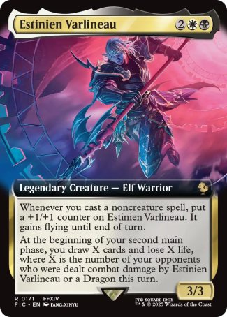(171) Magic The Gathering Commander: Magic: The Gathering - FINAL FANTASY: Extras Single: Estinien Varlineau  Rare