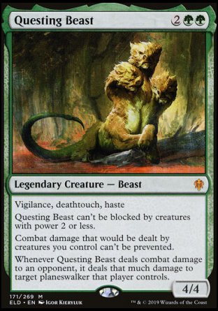 (171/269) Magic The Gathering Throne of Eldraine Single: Questing Beast  Mythic