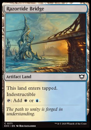 (171) Magic The Gathering Commander: Edge of Eternities Single: Razortide Bridge  Common