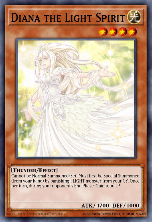 (174) YuGiOh TCG MP19: 2019 Gold Sarcophagus Tin Mega Pack Single: Diana the Light Spirit  Common