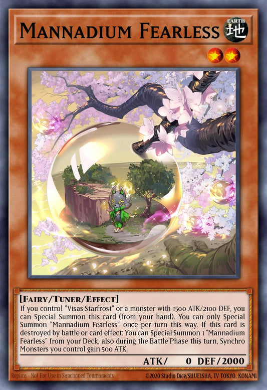 (189) YuGiOh TCG MP24: 25th Anniversary Tin: Dueling Mirrors Single: Mannadium Fearless  Ultra Rare