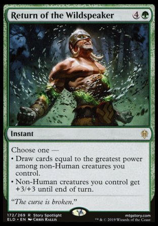 (172/269) Magic The Gathering Throne of Eldraine Single: Return of the Wildspeaker  Rare