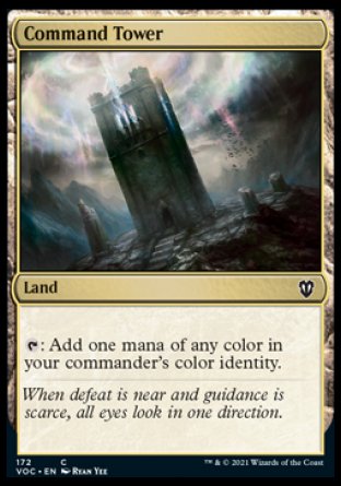 (172) Magic The Gathering Commander: Innistrad: Crimson Vow Single: Command Tower  Common