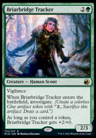 (172) Magic The Gathering Innistrad: Midnight Hunt Single: Briarbridge Tracker  Rare