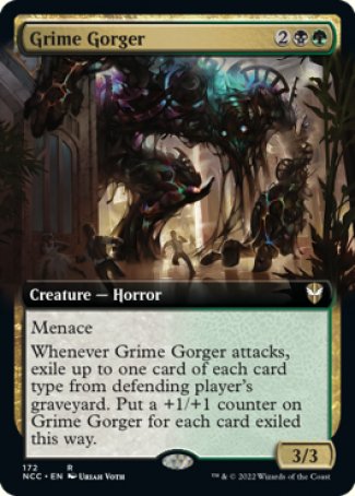 (172) Magic The Gathering Commander: Streets of New Capenna: Extras Single: Grime Gorger  Rare