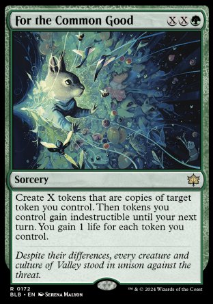 (172) Magic The Gathering Bloomburrow Single: For the Common Good Holo Rare