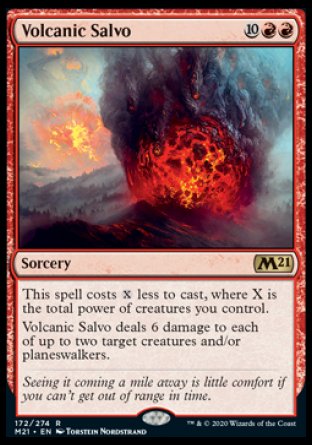 (172) Magic The Gathering Core 2021: Promos Single: Volcanic Salvo (V.2) Holo Rare