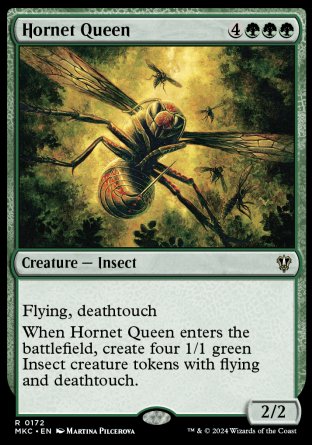 (172) Magic The Gathering Commander: Murders at Karlov Manor Single: Hornet Queen  Rare
