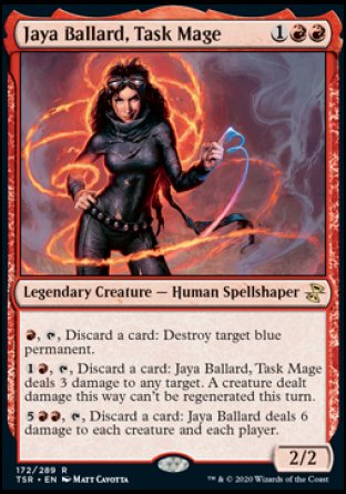 (172/289) Magic The Gathering Time Spiral Remastered Single: Jaya Ballard, Task Mage Holo Rare