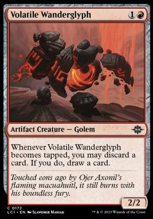 (172) Magic The Gathering The Lost Caverns of Ixalan Single: Volatile Wanderglyph  Common