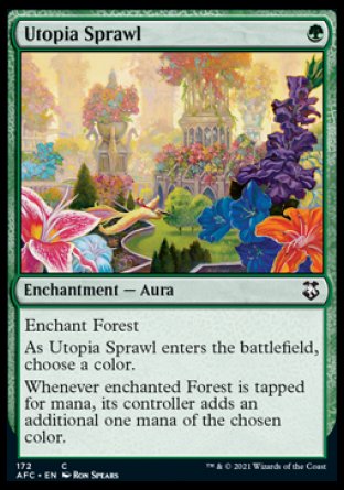 (172) Magic The Gathering Commander: Adventures in the Forgotten Realms Single: Utopia Sprawl  Common