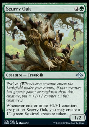 (172) Magic The Gathering Modern Horizons 2 Single: Scurry Oak  Uncommon