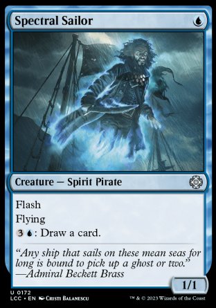 (172) Magic The Gathering Commander: The Lost Caverns of Ixalan Single: Spectral Sailor Holo Uncommon