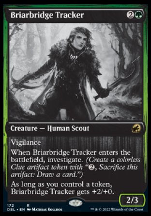 (172) Magic The Gathering Innistrad: Double Feature Single: Briarbridge Tracker  Rare