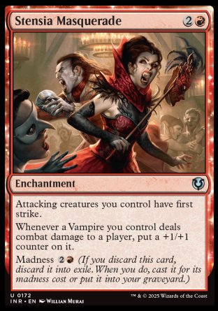 (172) Magic The Gathering Innistrad Remastered Single: Stensia Masquerade Holo Uncommon