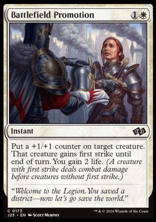 (173) Magic The Gathering Foundations Jumpstart Single: Battlefield Promotion  Common