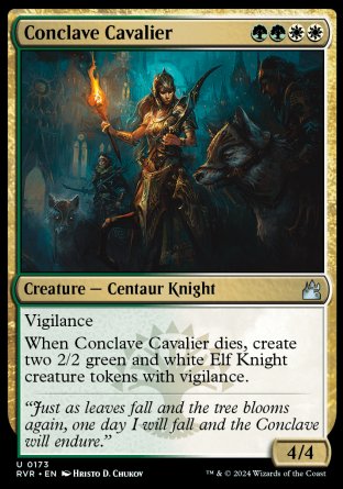 (173) Magic The Gathering Ravnica Remastered Single: Conclave Cavalier  Uncommon