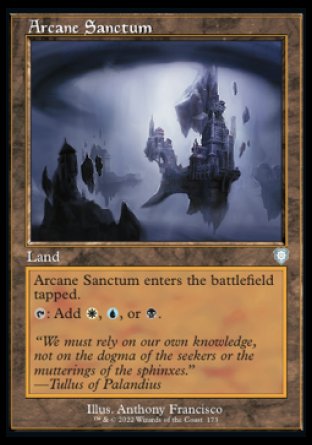 (173) Magic The Gathering Commander: The Brothers' War Single: Arcane Sanctum  Uncommon