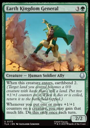 (173) Magic The Gathering Magic: The Gathering | Avatar: The Last Airbender Single: Earth Kingdom General Holo Uncommon