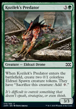 (173/332) Magic The Gathering Double Masters Single: Kozilek's Predator  Common