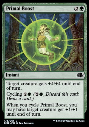 (173) Magic The Gathering Dominaria Remastered Single: Primal Boost Holo Common