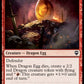 (173/361) Magic The Gathering Commander Legends Single: Dragon Egg Holo Common