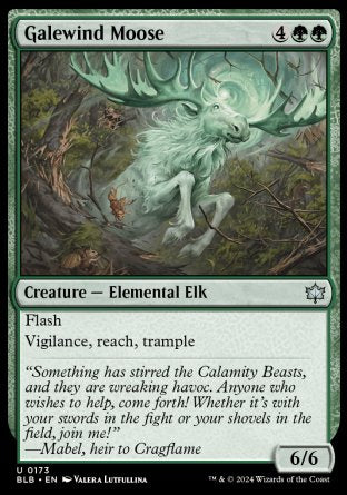 (173) Magic The Gathering Bloomburrow Single: Galewind Moose  Uncommon
