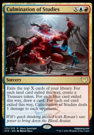 (173) Magic The Gathering Strixhaven: School of Mages Single: Culmination of Studies Holo Rare